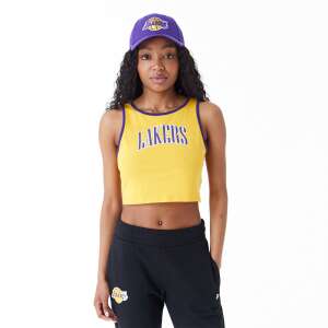 Dámske Crop Top New Era Los Angeles Lakers v žltej farbe - Dámske oblečenie