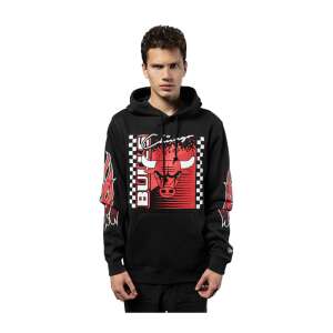 New Era NBA Chicago Bulls 2024 Rally Drive OTC Pullover Hoodie for Men in Black with Red and White Graphics - Men's Sweater