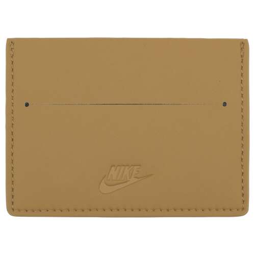 Nike Icon Air Force 1 Card Wallet, brown leather wallet with Nike logo