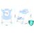 Ricokids Toilet restrainer for kids with ladder, 50kg, non-slip - Blue 105205334