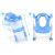 Ricokids Toilet restrainer for kids with ladder, 50kg, non-slip - Blue 105205334