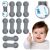Ricokids gray cabinet safety locks, 10 pack, with adhesive and baby