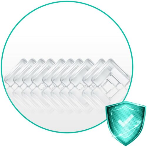 Ricokids clear corner protectors for furniture, 10 pack