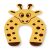 Ricokids yellow giraffe foam door stopper