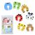 Ricokids 7-piece animal foam door stopper set in packaging
