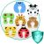 Ricokids set of animal foam door stoppers for baby safety