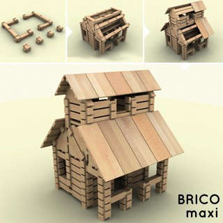 BRICO fa építőjáték  - Maxi (284 db-os) 30994389
