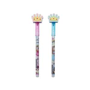 Bensia Prinzessin Bleistift mit Kronen-Radiergummi, ausziehbar, 1 Stück - Graphitstifte