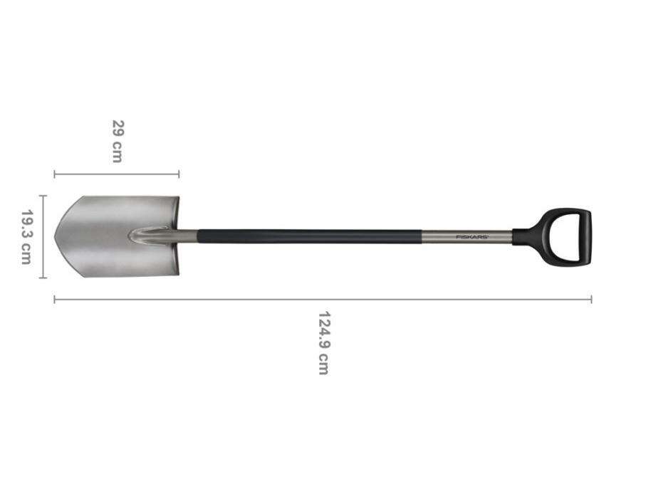 Fiskars Comfort Hegyes Ásó - Bóracél - Ergonomikus Nyél