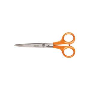 Foarfece de hârtie Fiskars Classic 17 cm, mânere portocalii, lame ascuțite - Fiskars