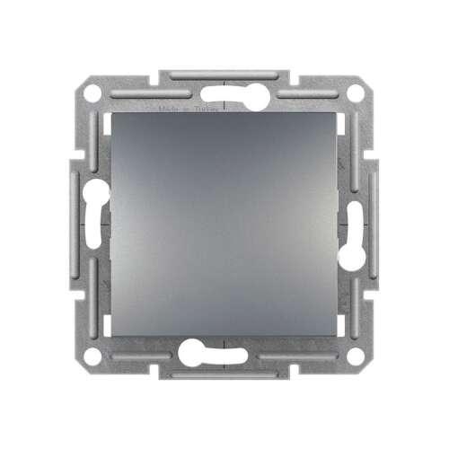Schneider Electric Asfora EPH0100162 egypólusú kapcsoló, acél, rögzítőkerettel