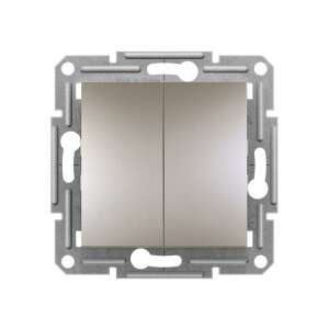 Schneider Electric Asfora EPH0600169 Doppelschalter, Bronze, Federklemmen - Schneider Schalter