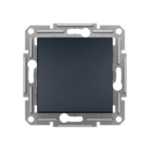 Schneider Asfora antracit nyomógombos villanykapcsoló. - Schneider