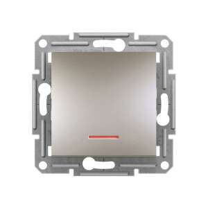 Schneider ASFORA EPH1500169 Lichtschalter mit Anzeigeleuchte, Bronze, Federklemmen - Schneider Schalter