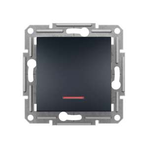 Schneider ASFORA EPH1500171 Lichtschalter mit roter Anzeige, Anthrazit - Schneider Schalter