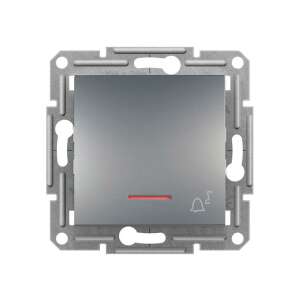 Schneider ASFORA EPH1700162 einpoliger Druckknopf-Glocke mit Anzeigelicht, silber - Schneider Schalter