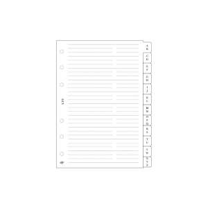 Kalendart Saturnus L315/F telefon regiszter gyűrűs naptár kiegészítő, abc betűs elválasztók - Naptár