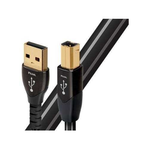 AudioQuest Pearl USB kábel, 3m, Type-A - Type-B, aranyozott csatlakozókkal