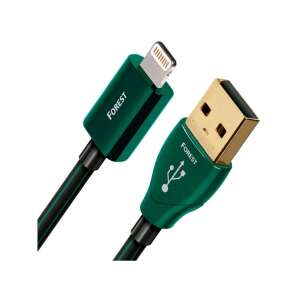 AudioQuest Forest USB 2.0 Type-A - Lightning kábel, 1,5m, zöld - Audioquest