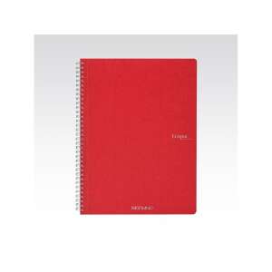 Fabriano Ecoqua A4 spirálfüzet, piros, 70 lapos, sima papír - Fabriano