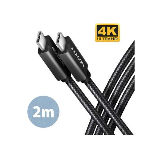 Axagon BUCM32-CM20AB USB-C 3.2 Gen 2 Kabel, 2m schwarz