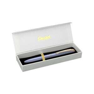 Pentel EnerGel BL2007PV-BOX 0,35 mm pasztell lila test/kék tinta prémium fém rollertoll fehér ajándékdobozban - Pentel