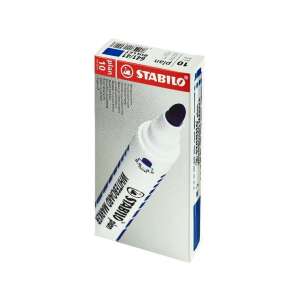 10er Pack Stabilo Plan Whiteboard-Marker in Blau - Zeichengeräte