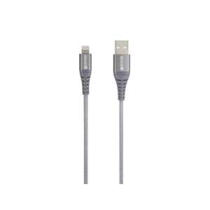 Skross USBC-TO-LIGHT-200-STEEL 2m Type-C/Lightning Kabel, grau - Skross