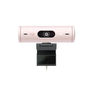 Webcam Logitech Brio 500 Full HD, roz, vedere din față - Logitech Camere web
