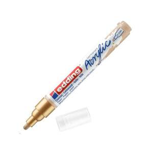 Marker acrilic Edding 5100 M auriu, grosimea liniei 2-3 mm - Markere