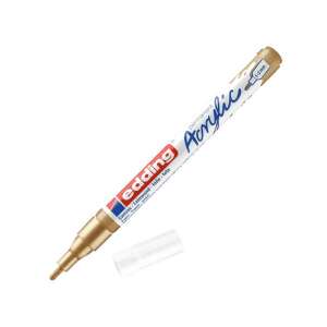 Marker acrilic Edding 5300 F auriu, grosimea liniei 1-2 mm - Markere