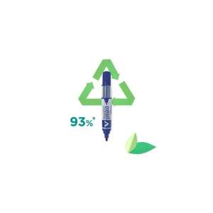 Pilot BeGreen V-Board Master Whiteboard-Marker, blaue Tinte, mit Nachfüllpatrone - Tafel- & Flipchart-Marker