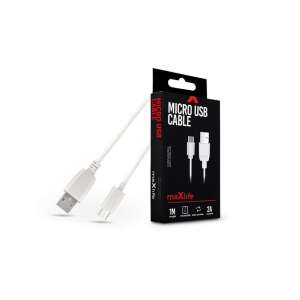 Maxlife TF-0177 1m fehér micro USB kábel, 2A adat- és töltőkábel - Maxlife