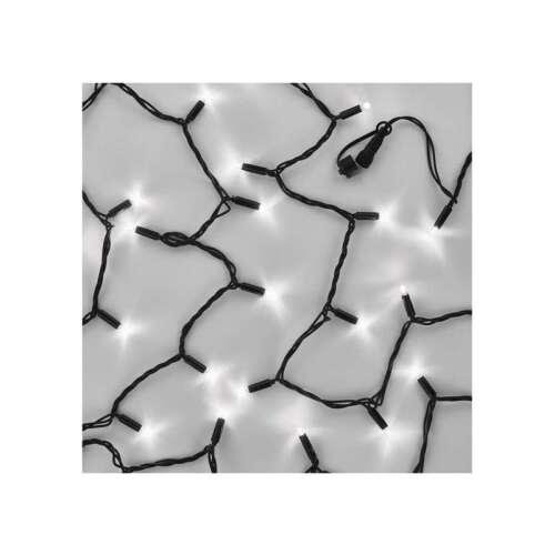 Emos D2AC04 10M 100LED IP44 luminițe albe reci, 10 metri lungime, 100 LED-uri, cablu negru