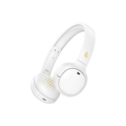 Căști wireless Bluetooth Edifier WH500 albe, vedere laterală