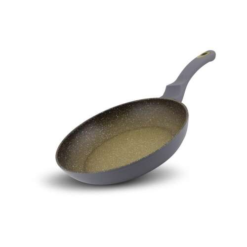 Lamart LT1192 20 cm-es tapadásmentes serpenyő zöld pöttyös felülettel és fekete nyéllel