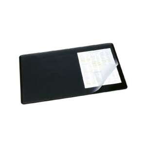 Fekete asztali könyöklő átlátszó fedlappal, 530x400mm - Durable