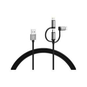 Varta 57937101111 2m 12W 3in1 USB A - Lightning/microUSB/Typ C Daten- und Ladekabel 104805832 - Lightning-Kabel