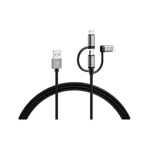 Varta 57937101111 2m 12W 3in1 USB A - Lightning/microUSB/Typ C Daten- und Ladekabel 104805832