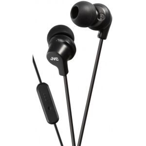 JVC HA-FR15B Schwarze In-Ear Kopfhörer mit Mikrofon und Fernbedienung - JVC