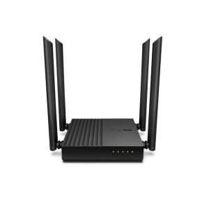 TP-Link Archer C64 AC1200 Dual Band Gigabit Wi-Fi Router, Vorderansicht - Wi-Fi-Router, Adapter