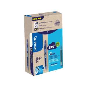 Pilot B2P Gel-Rollerball-Stift, blaue Tinte, mittlere Spitze, 10er Pack, Bonus Pack - Pilot
