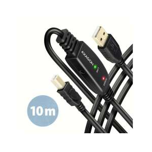 Axagon ADR-210B 10m USB 2.0 A auf USB B aktives Repeater-Kabel - AXAGON