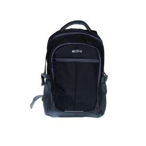 Act!ive fekete hátizsák, elülső nézet - ACT!IVE