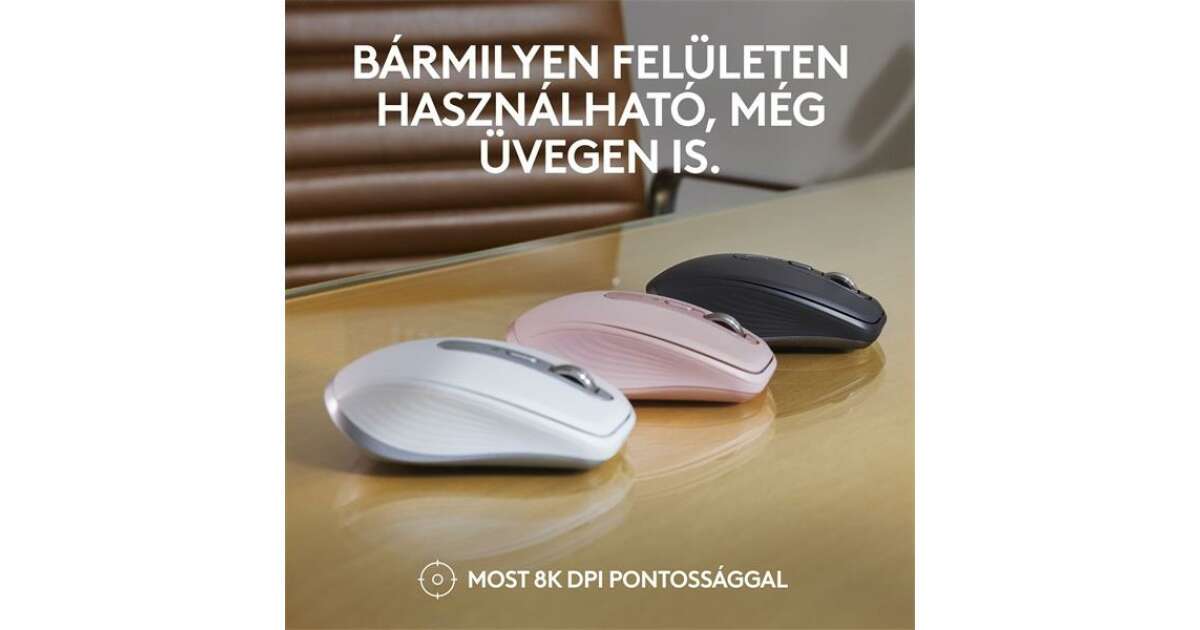 Mouse roz fără fir Logitech MX Anywhere 3S | Pepita.com