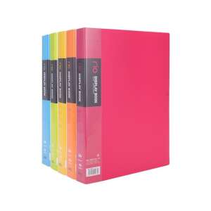 Deli Rio A4 bemutató mappa, 60 zsebbel, kemény borítóval, vegyes színekben, PP, bemutató mappa - Bemutatómappa