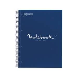 Miquelrius Emotions A4 PP 5x24 Blatt navy liniert Spiralblock, blauer Einband - Miquelrius Hefte
