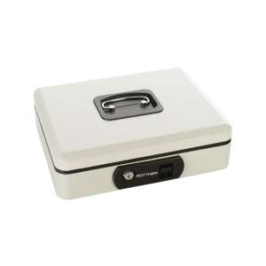 Rottner Pro Box Two casetă de bani albă cu încuietoare cu cheie și mâner - Casete bani
