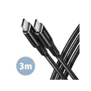 Cablu Axagon BUCM2-CM30AB 3m USB-C la USB-C, negru - Cabluri de date