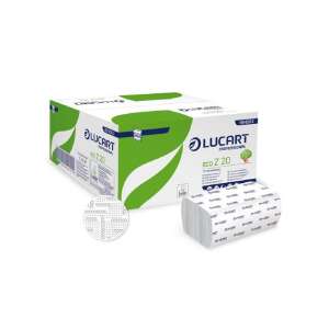 Lucart Eco Z 20, 2-lagig gefaltetetes Papierhandtücher, 15er Pack, professionell - Papiertücher